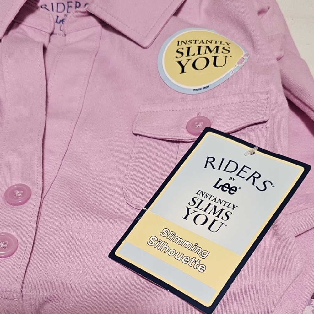 RIDERS by LEE Women's Slimming Silhouette Pink L - Picture 3 of 5